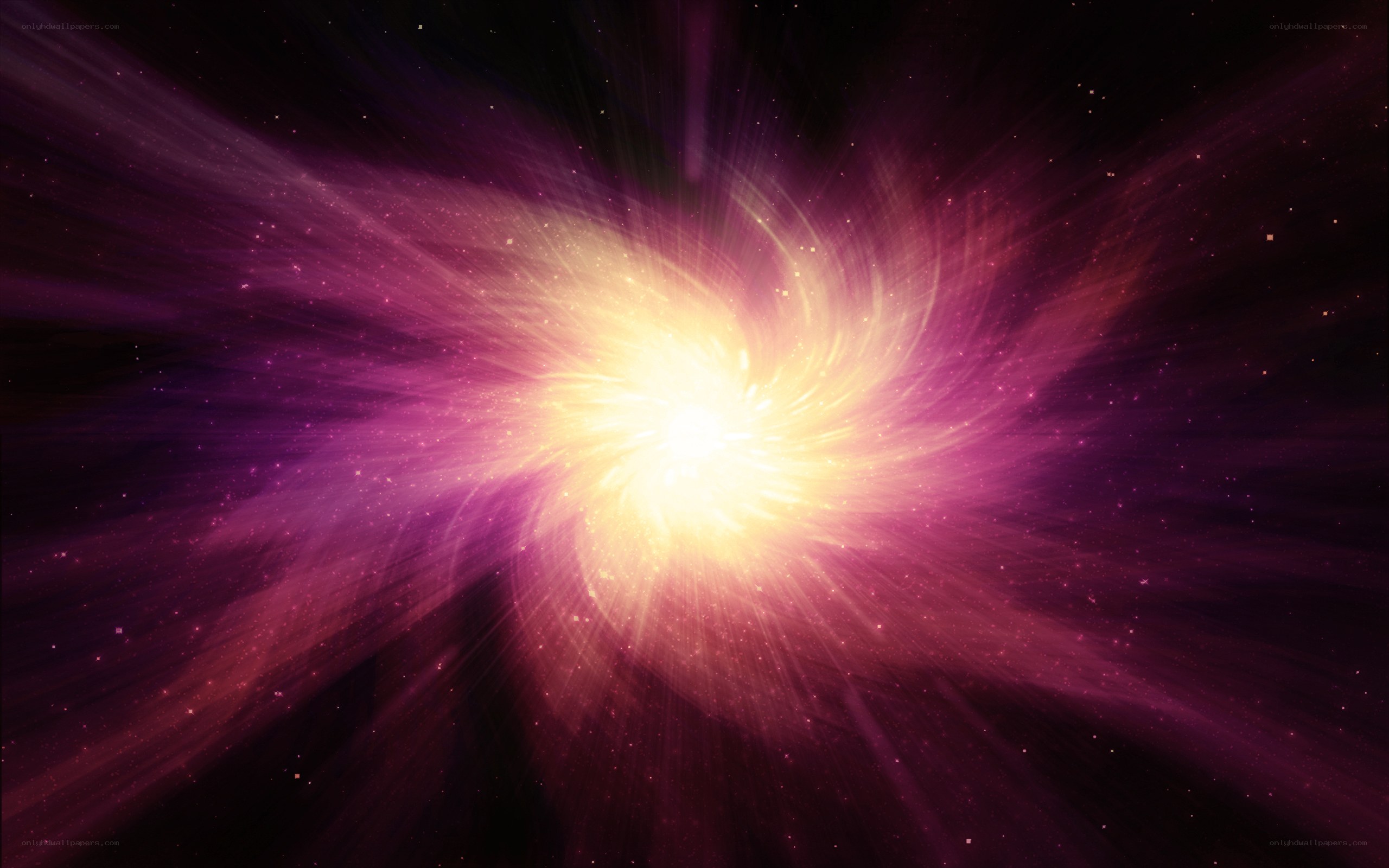Cosmic explosion in space
