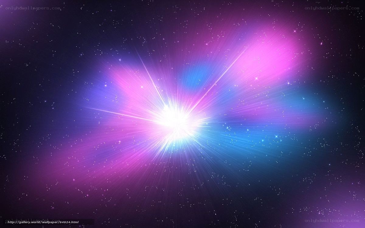 Cosmic explosion in space