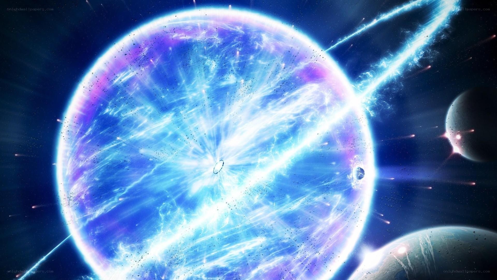 Cosmic explosion in space