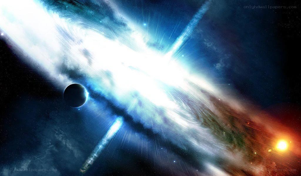 Cosmic explosion in space