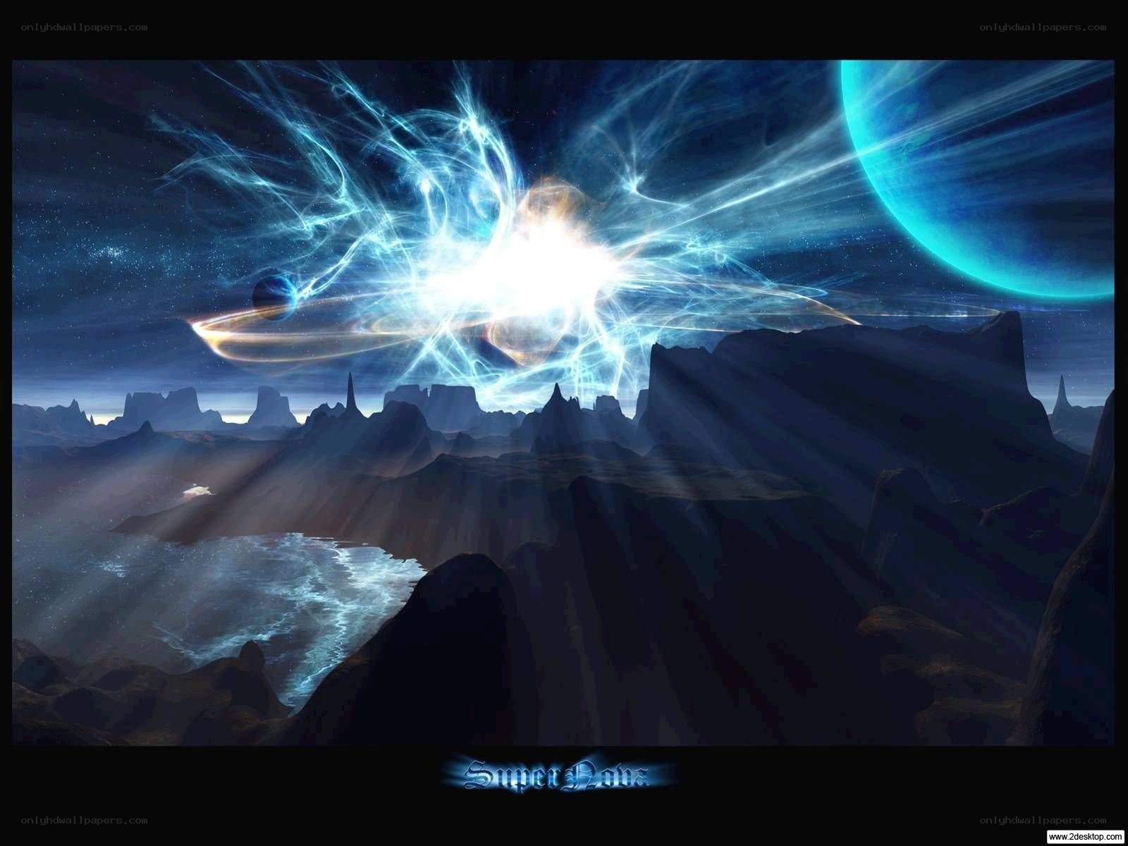 Cosmic explosion on alien planet
