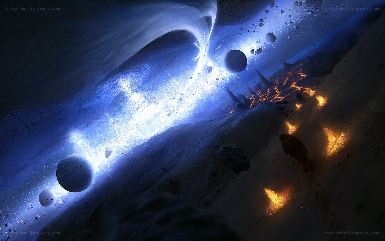 Cosmic explosion on alien planet