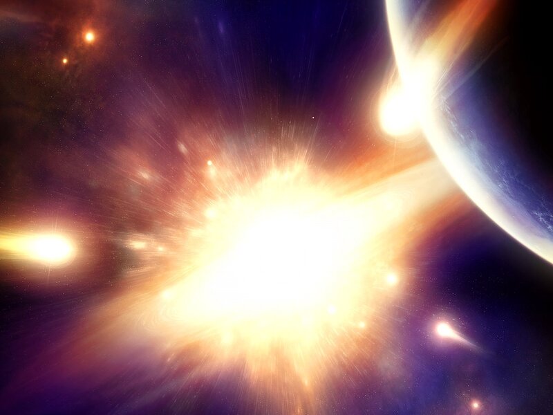 Cosmic Explosion — Purple, Dramatic