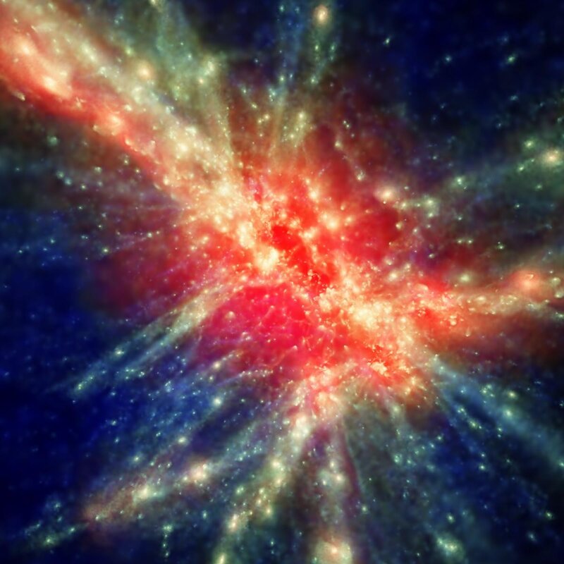 Cosmic Explosion — Red