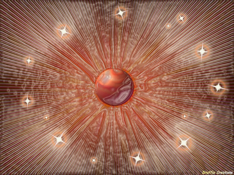 Cosmic explosion with central planet