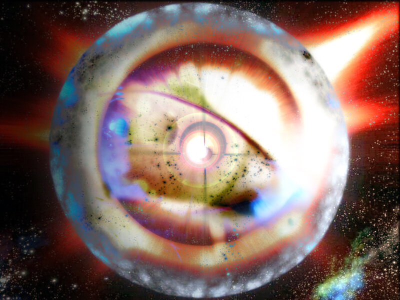 cosmic eye in space
