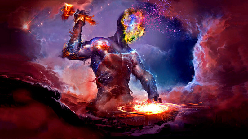 Cosmic Figure Forging Light