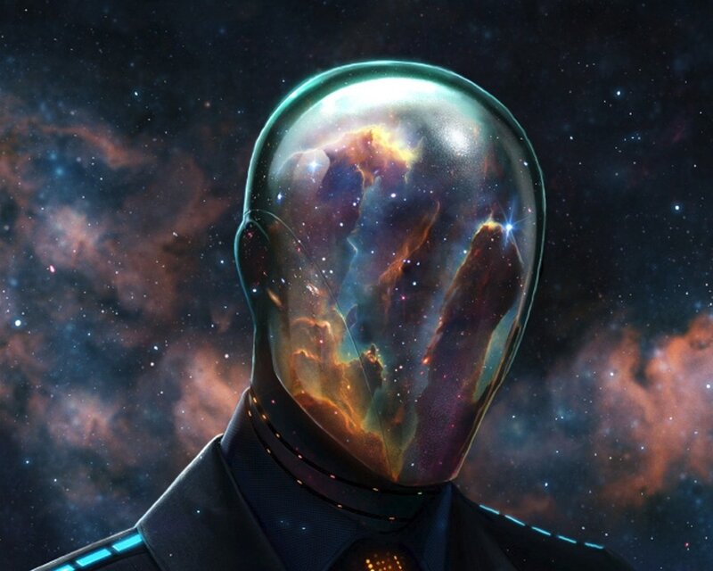 cosmic figure in space
