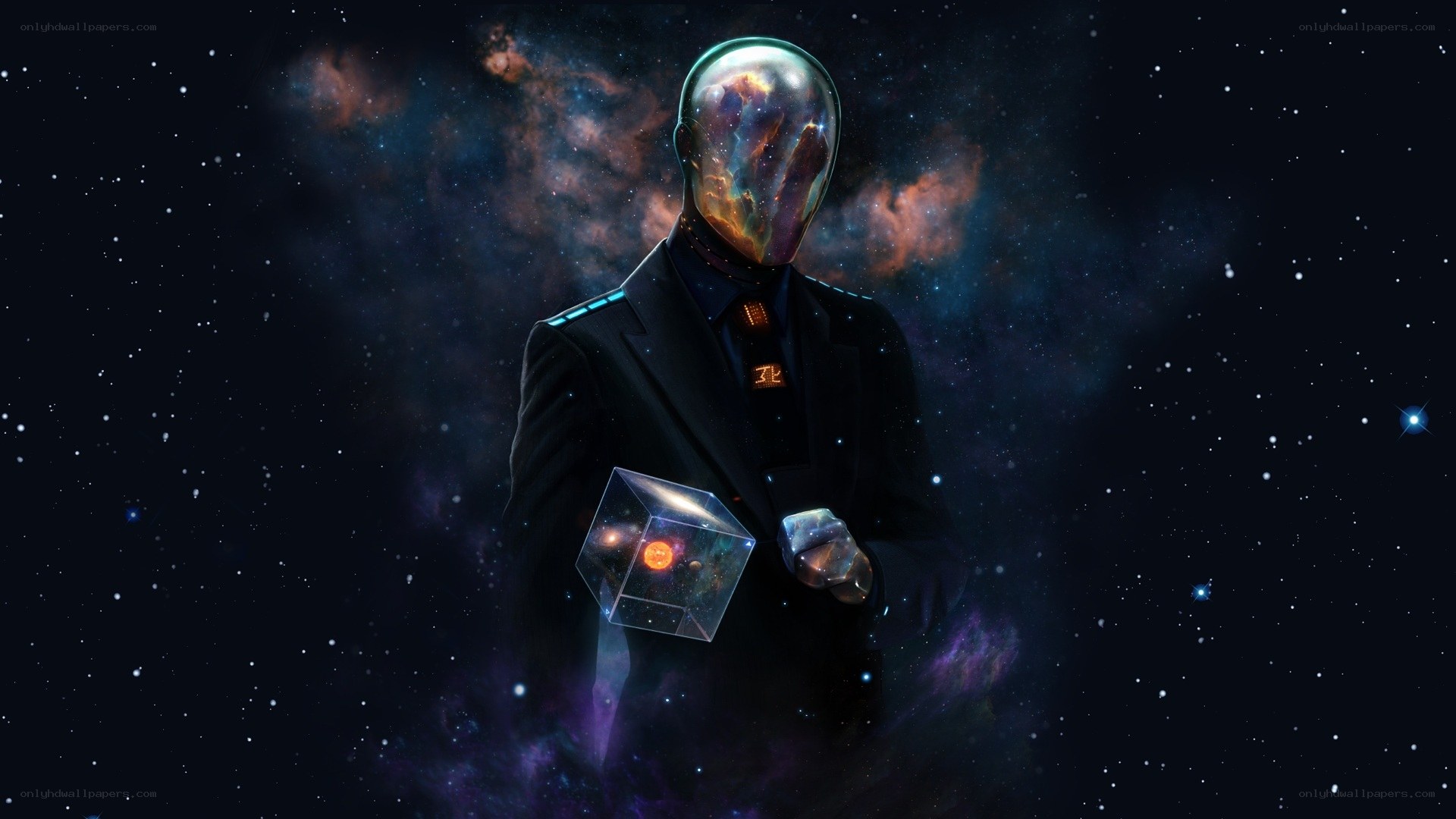 cosmic figure in space
