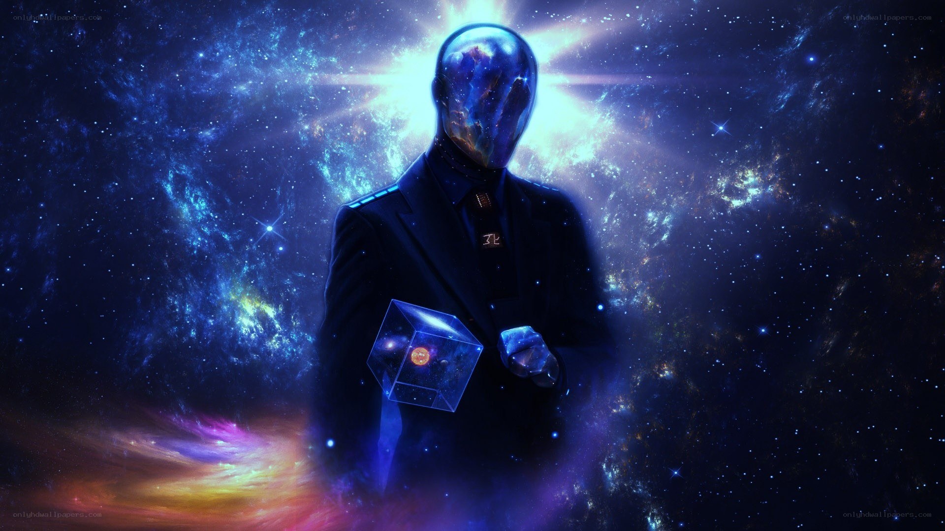 cosmic figure in space