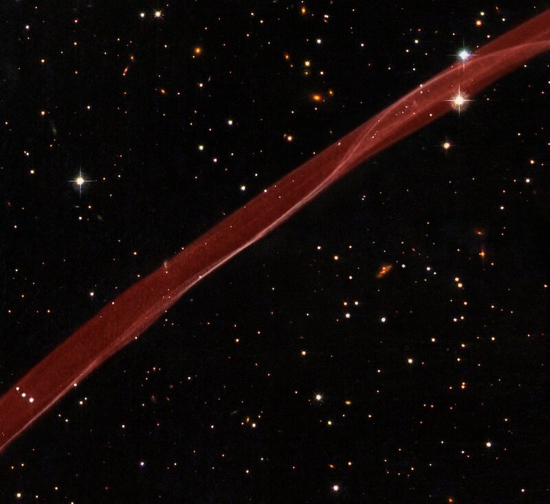 Cosmic filament in deep space