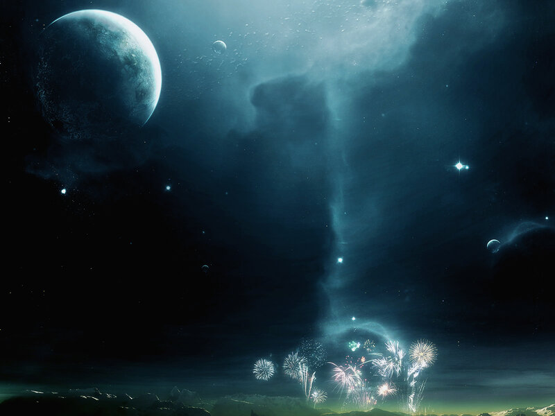 Cosmic fireworks display