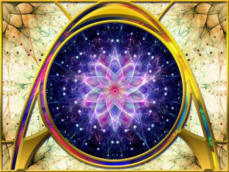 Cosmic flower mandala