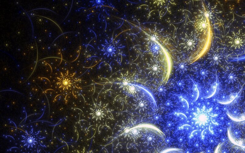 Cosmic fractal light patterns