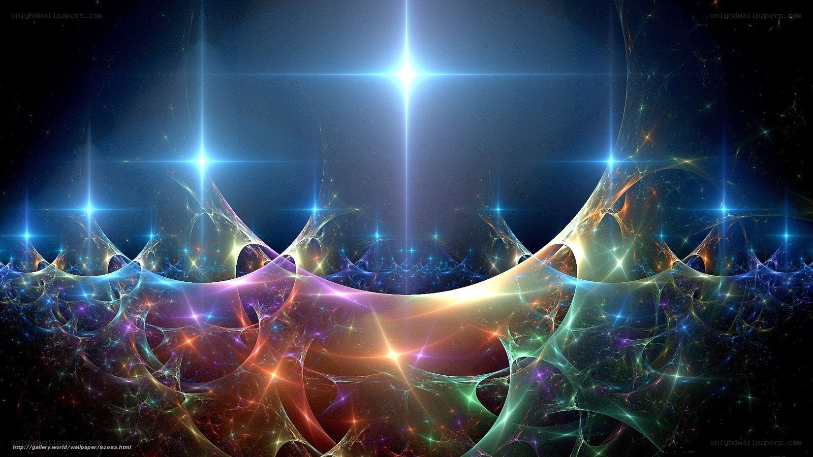 Cosmic Fractal Light Patterns