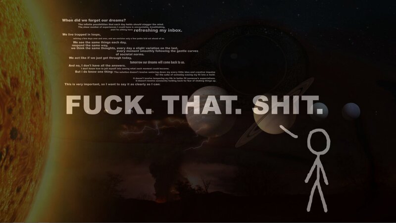 Cosmic frustration meme