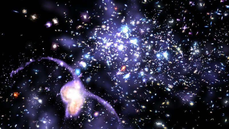 Cosmic galaxy cluster