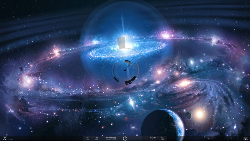 Cosmic galaxy wallpaper