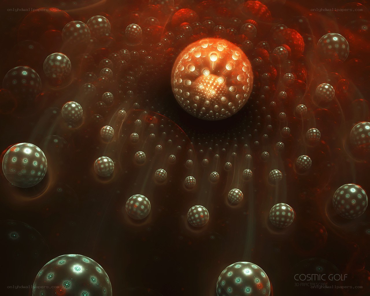 Cosmic Golf Fractal Art