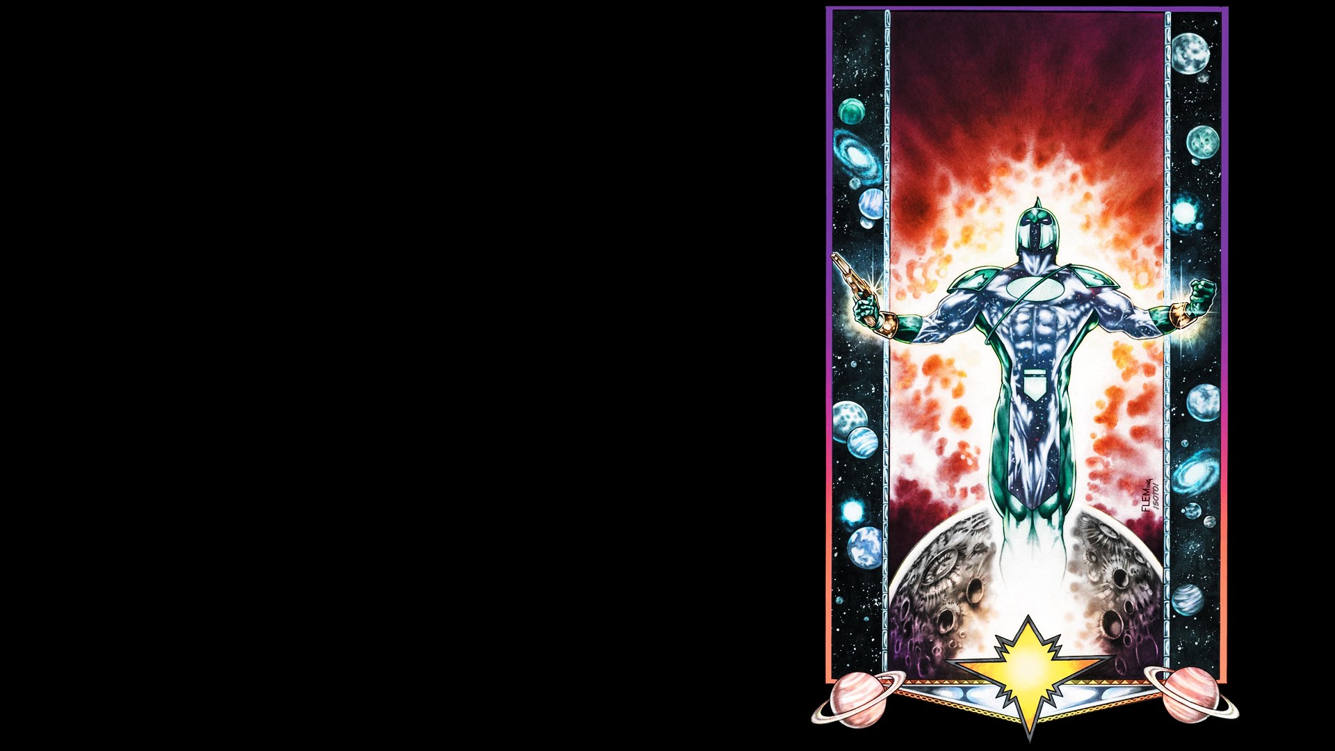 Cosmic hero in space
