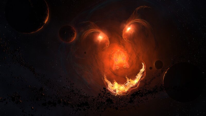 Cosmic Jack-o'-lantern