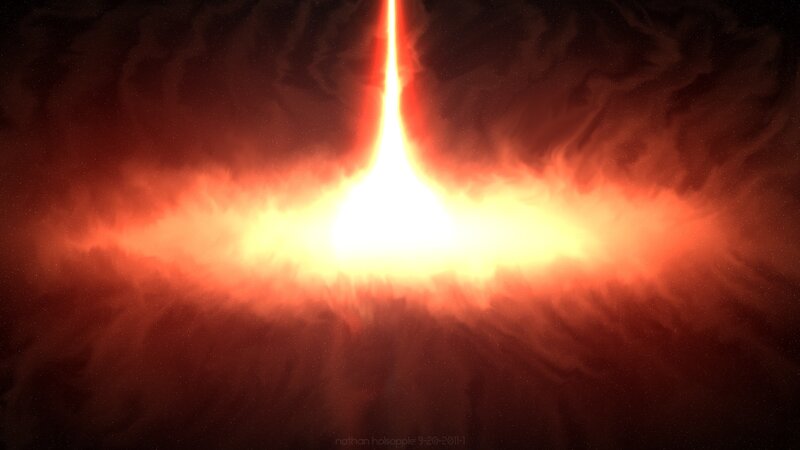 Cosmic jet from a black hole