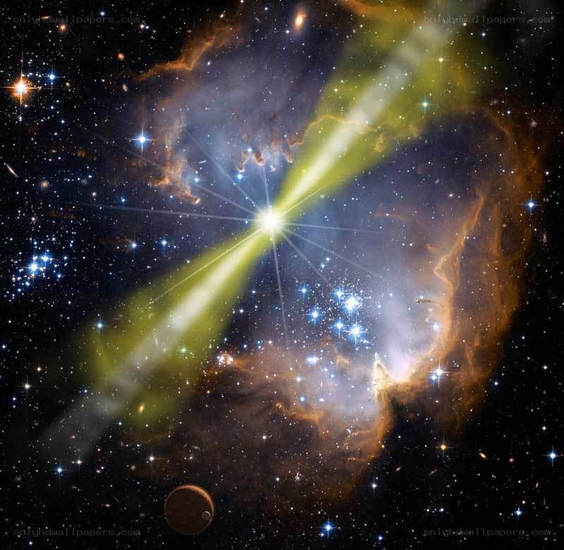Cosmic jet from a star