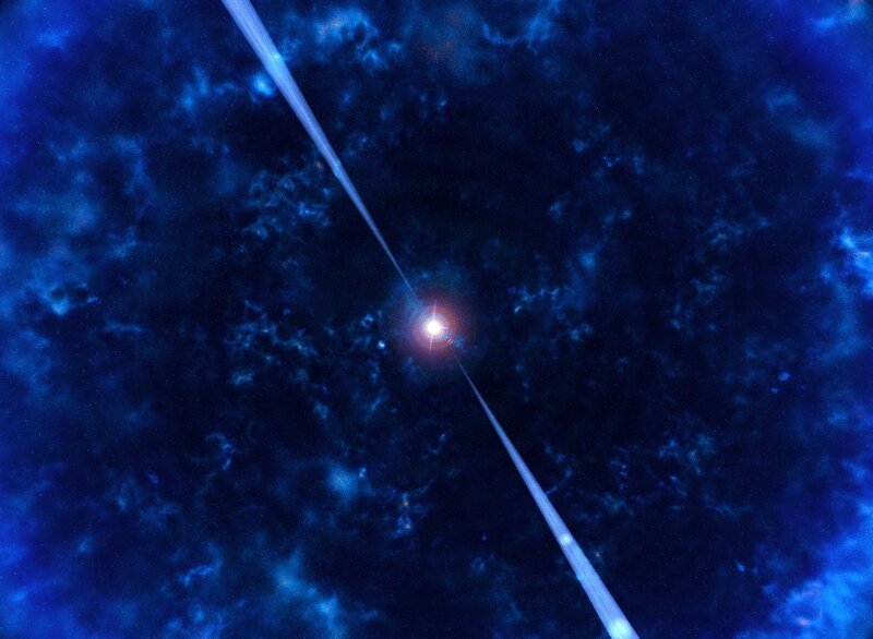 Cosmic jet from a star