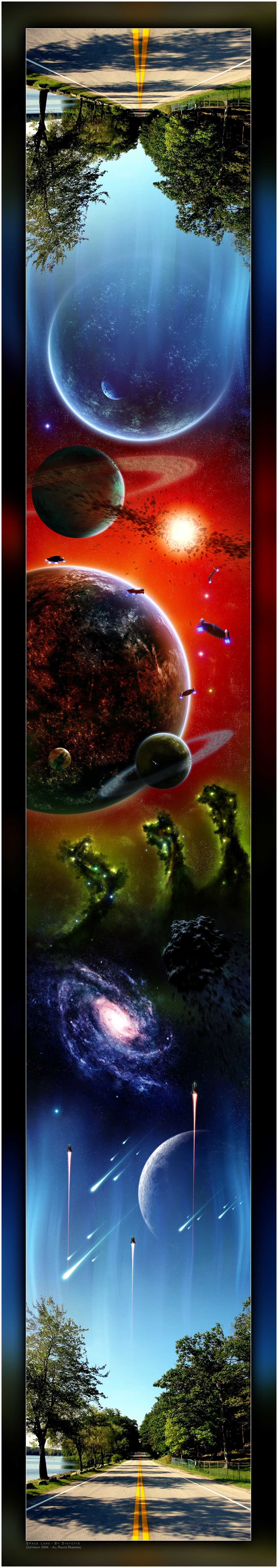 Cosmic journey through space
