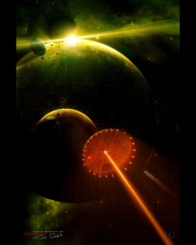 Cosmic laser attack