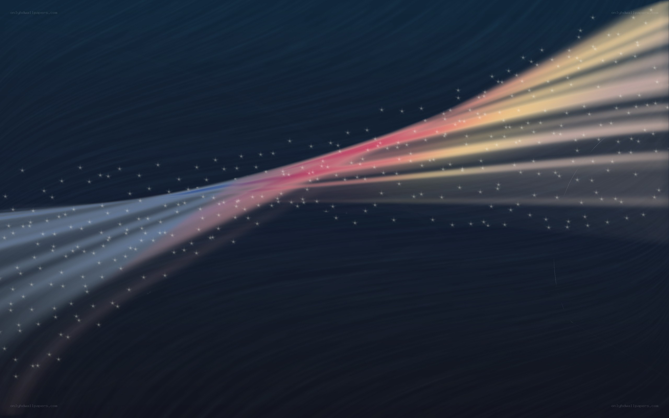 Cosmic light beams and stars