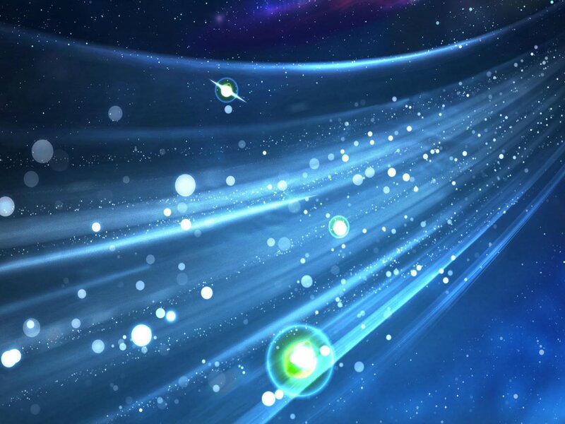 Cosmic light beams and stars