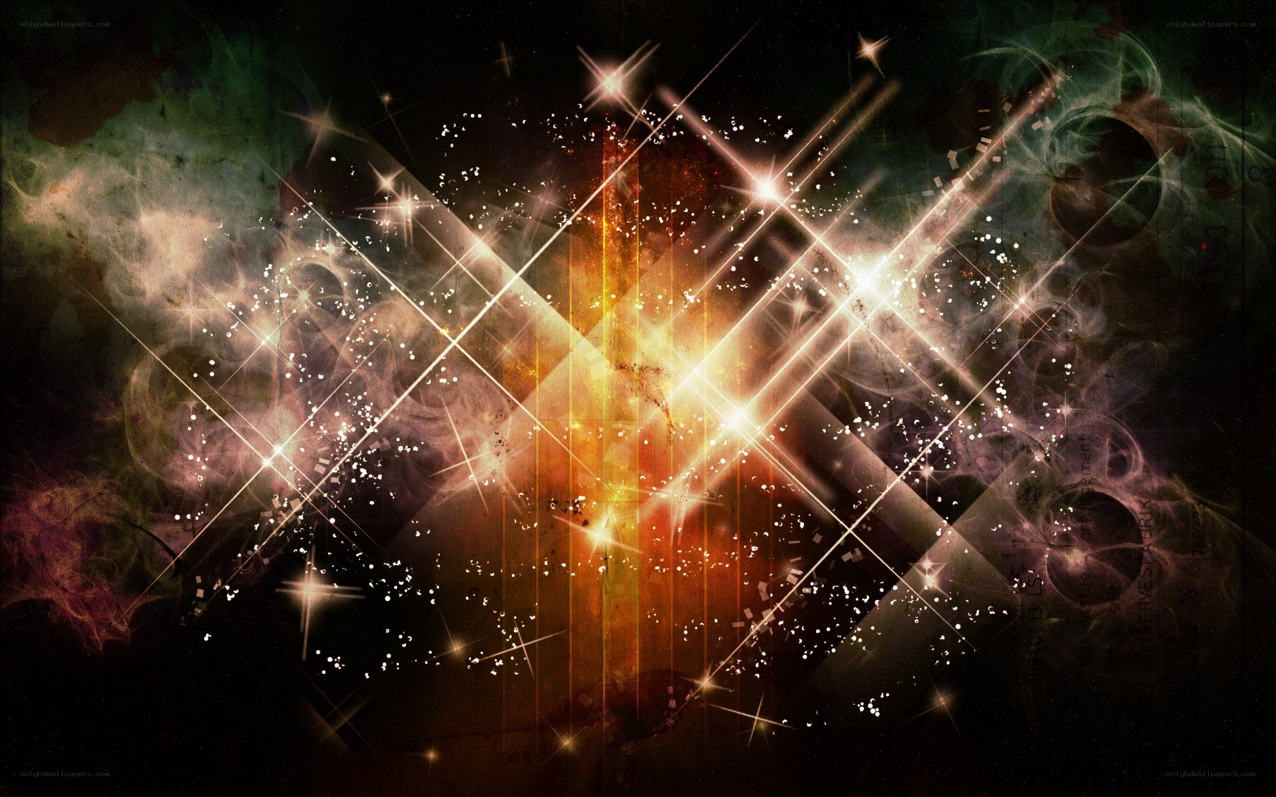 Cosmic light beams and stars