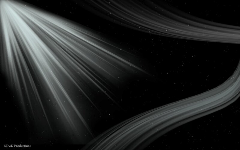 Cosmic light beams in space