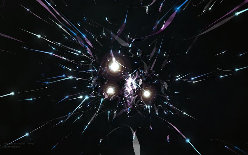 Cosmic light burst animation