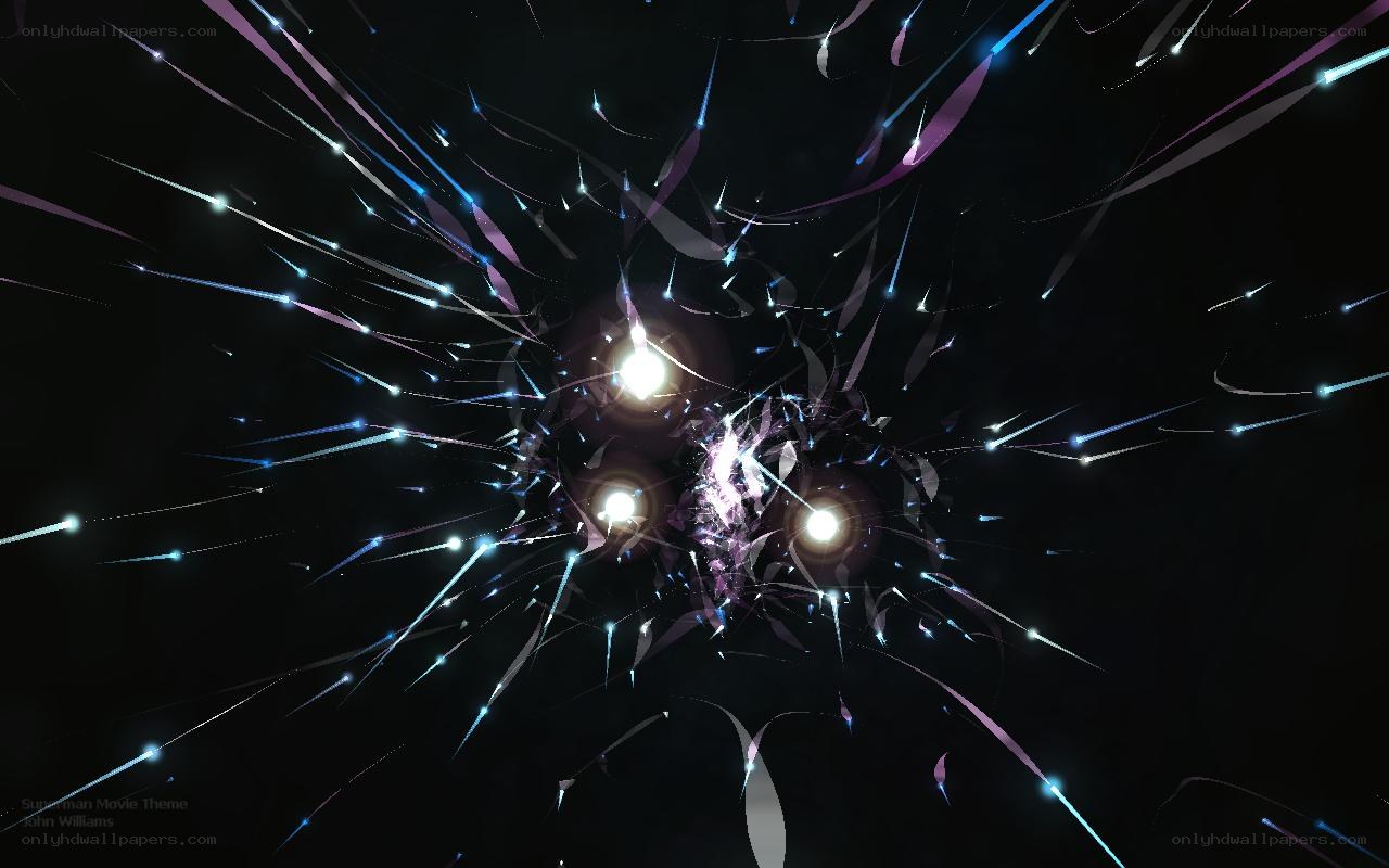 Cosmic light burst animation