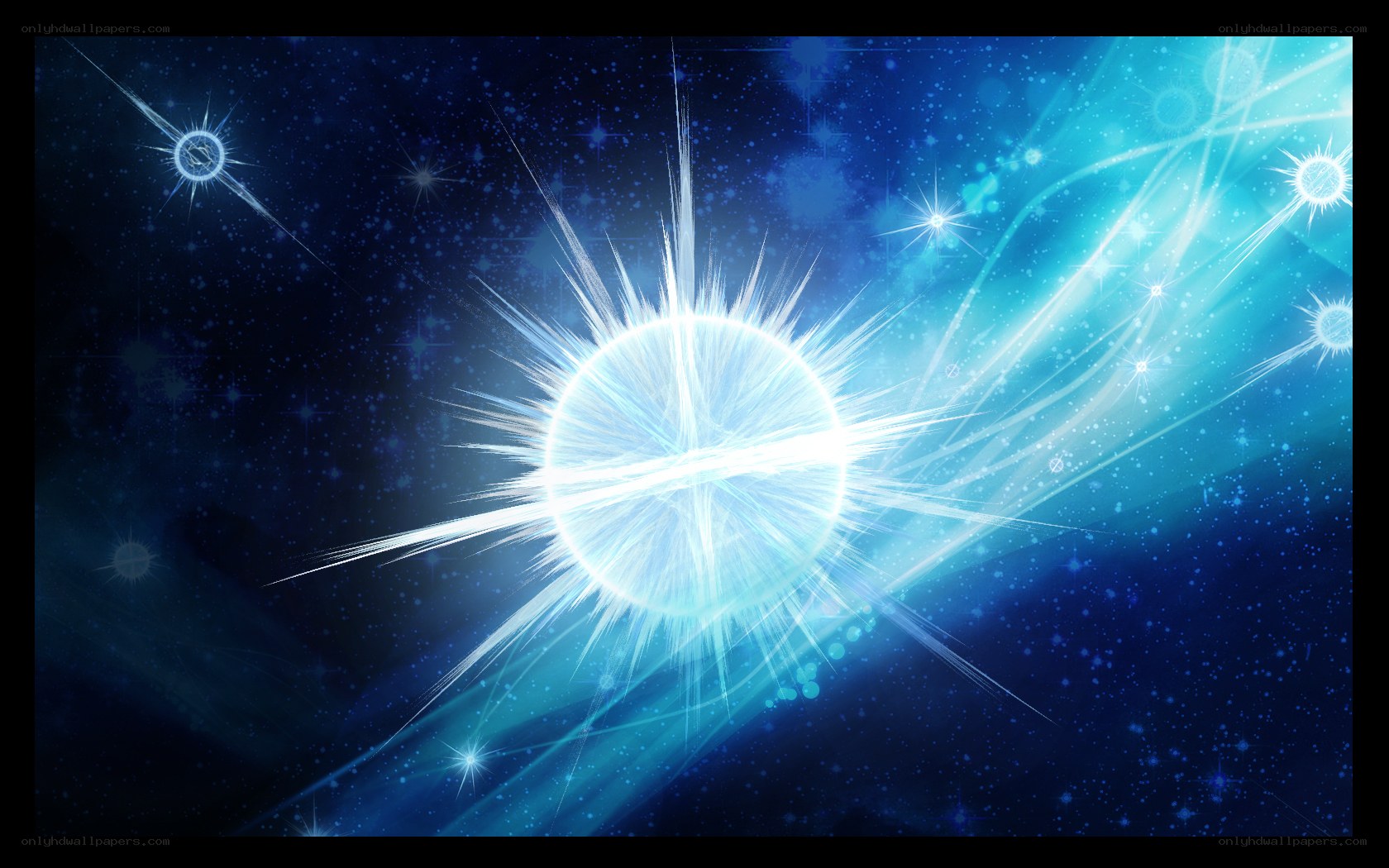 Cosmic light burst in space