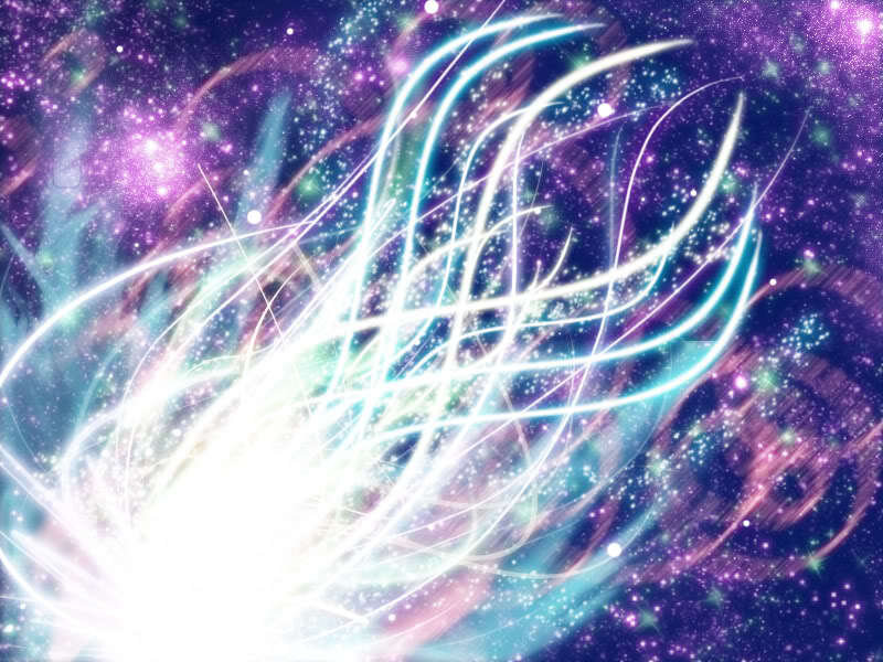 Cosmic light streaks in space