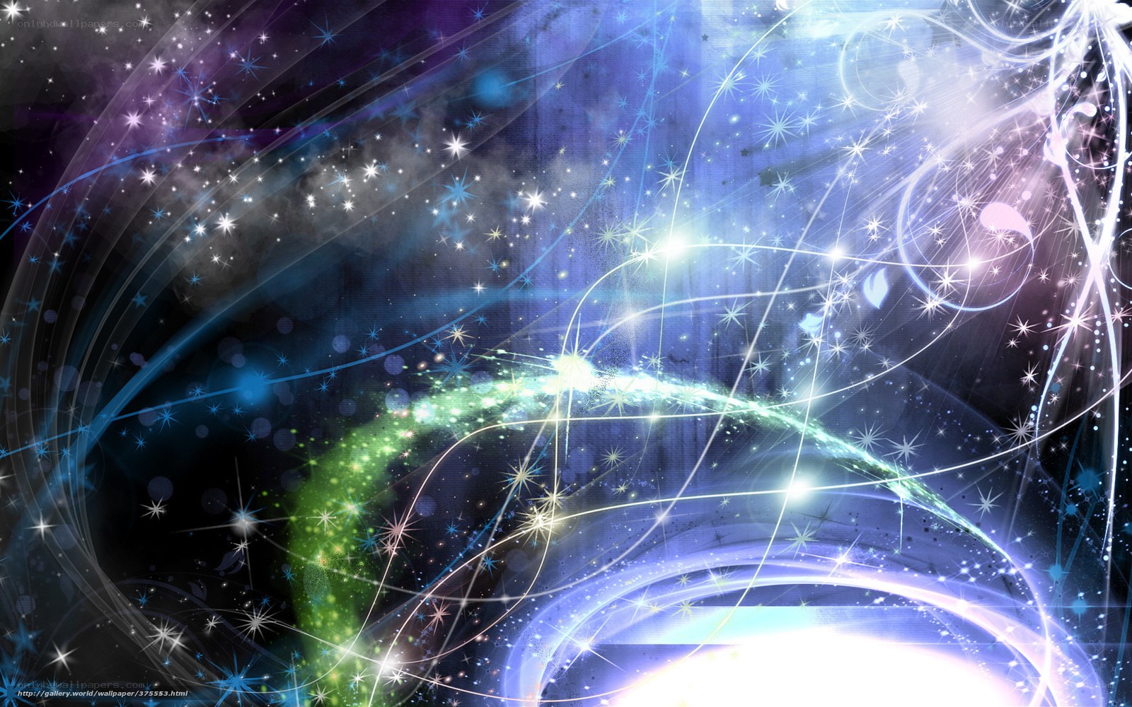 Cosmic light swirls