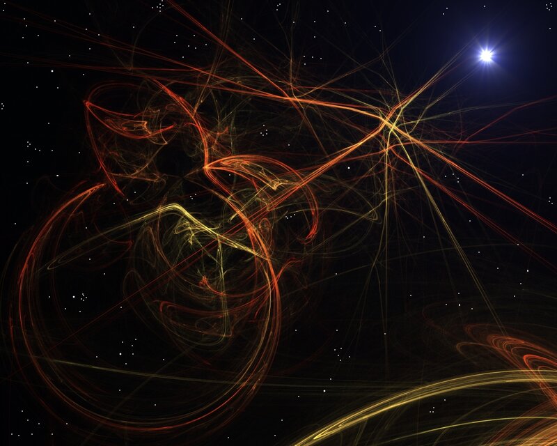 Cosmic light trails in space
