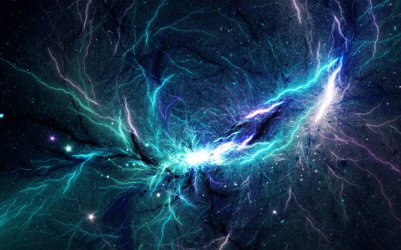 Cosmic Lightning Storm