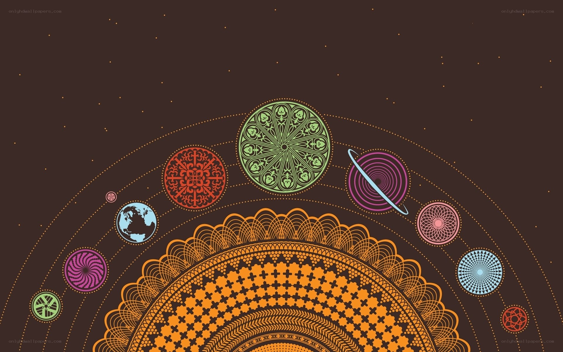 cosmic mandala design