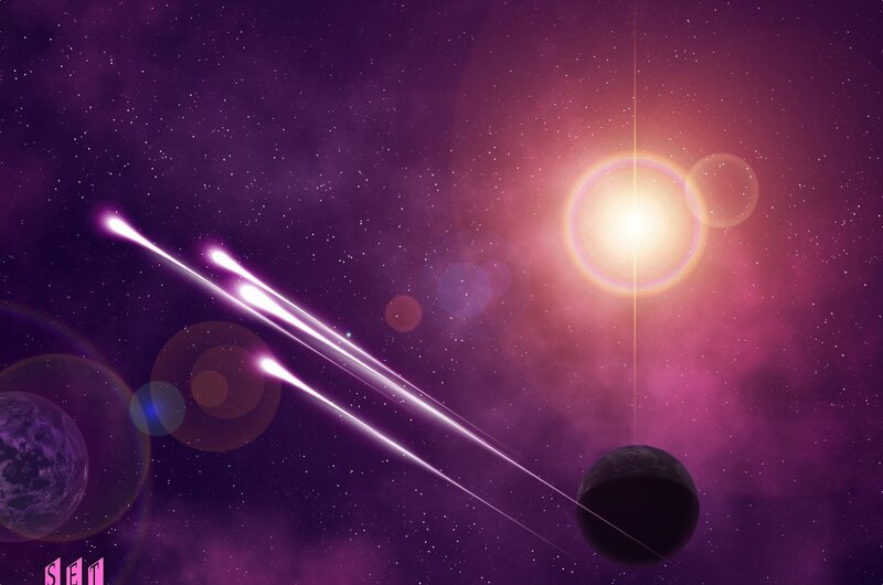 Cosmic meteor shower