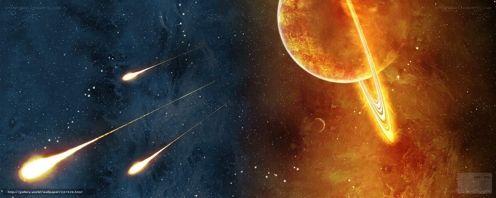 Cosmic meteor shower
