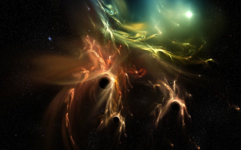 Cosmic Nebula and Black Holes