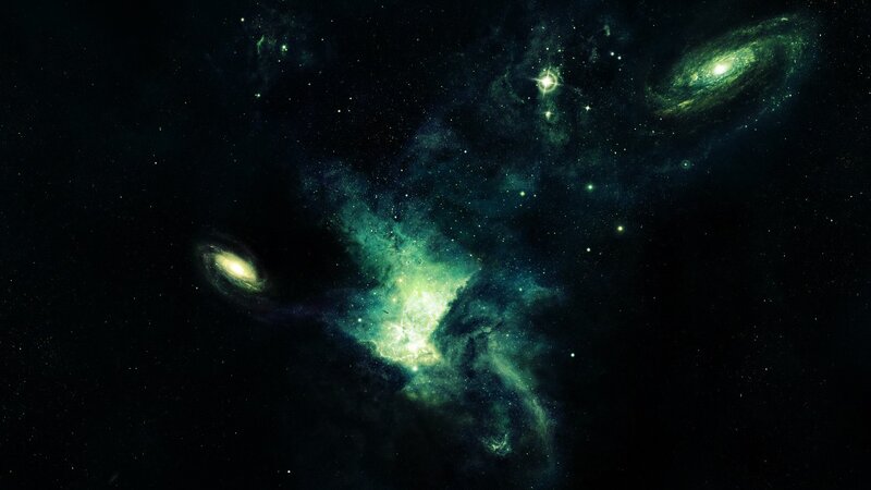 cosmic nebula and galaxies
