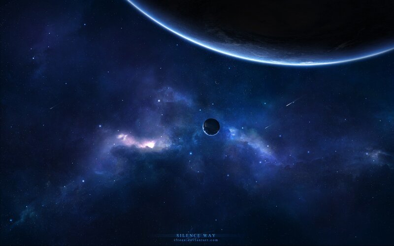 Cosmic Nebula and Planets