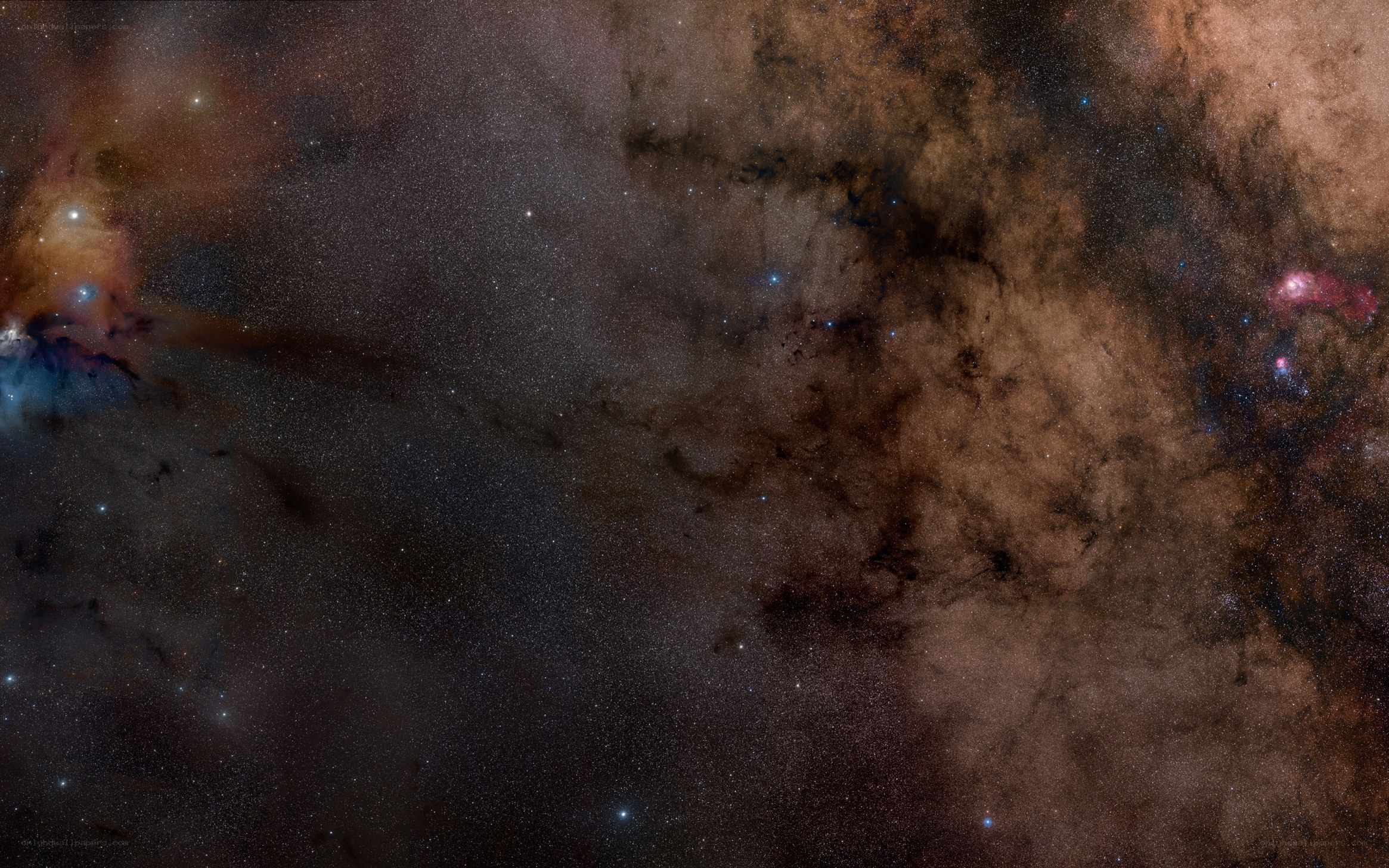 Cosmic Nebula and Star Field