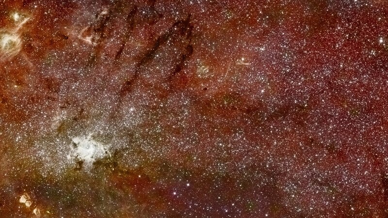 Cosmic Nebula and Star Field