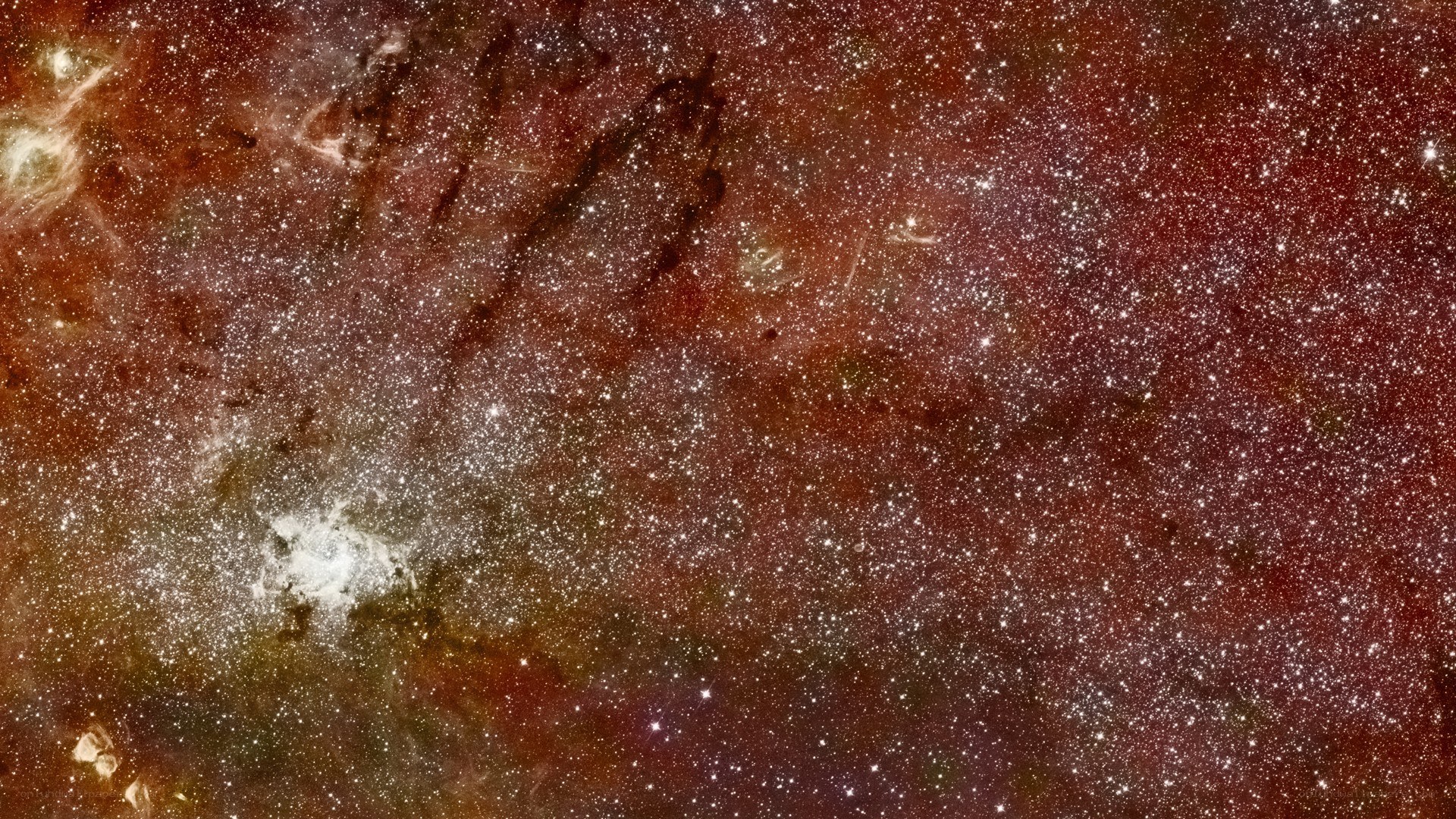 Cosmic Nebula and Star Field